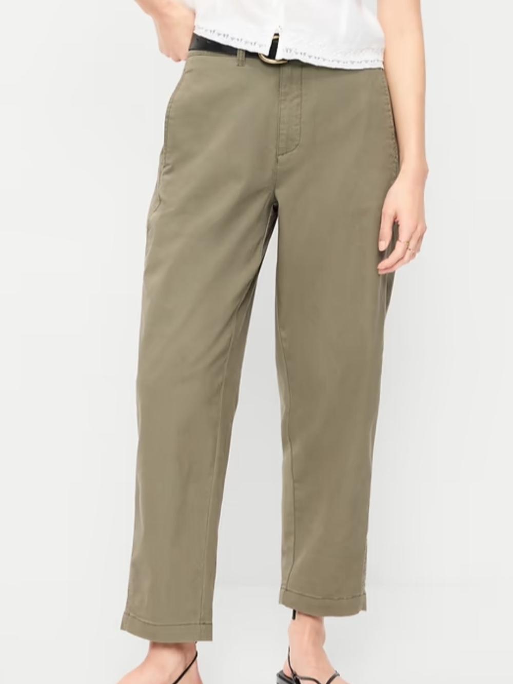 Old Navy Women's Olive Boyfriend Fit Pants
